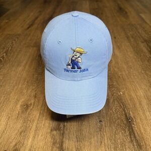 Farmer John Hat Cap Baby Light Blue Organic Vegan Work Chore Minimal Tennis Golf